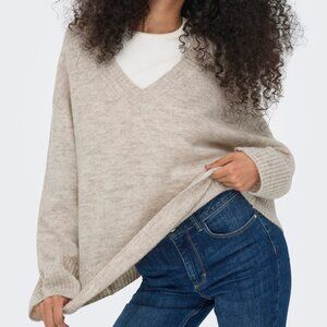 Pullover Tan Knit Sweater